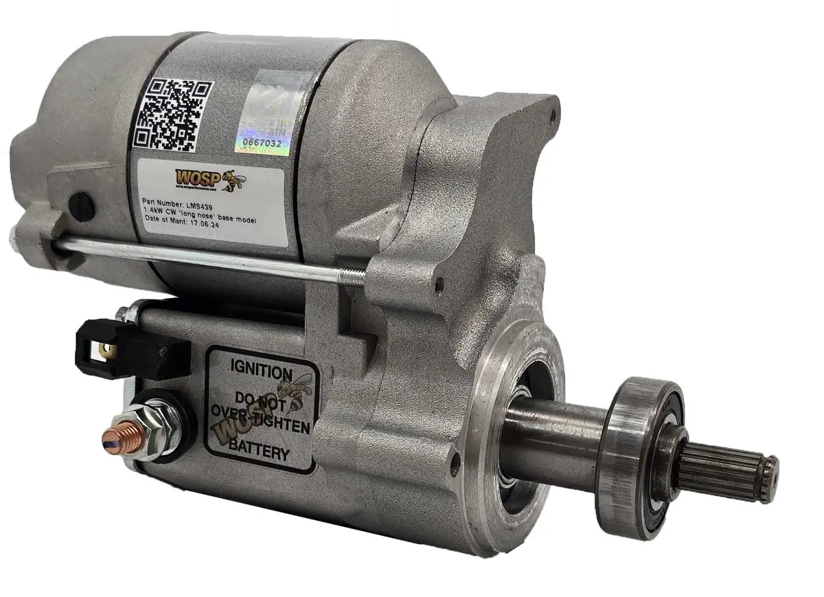 Wosp Lms439 Starter Motor 12V 1.4Kw Fits 1.4Kw Long Drive Clockwise Base Model 12V High Torque Starter Motor 1