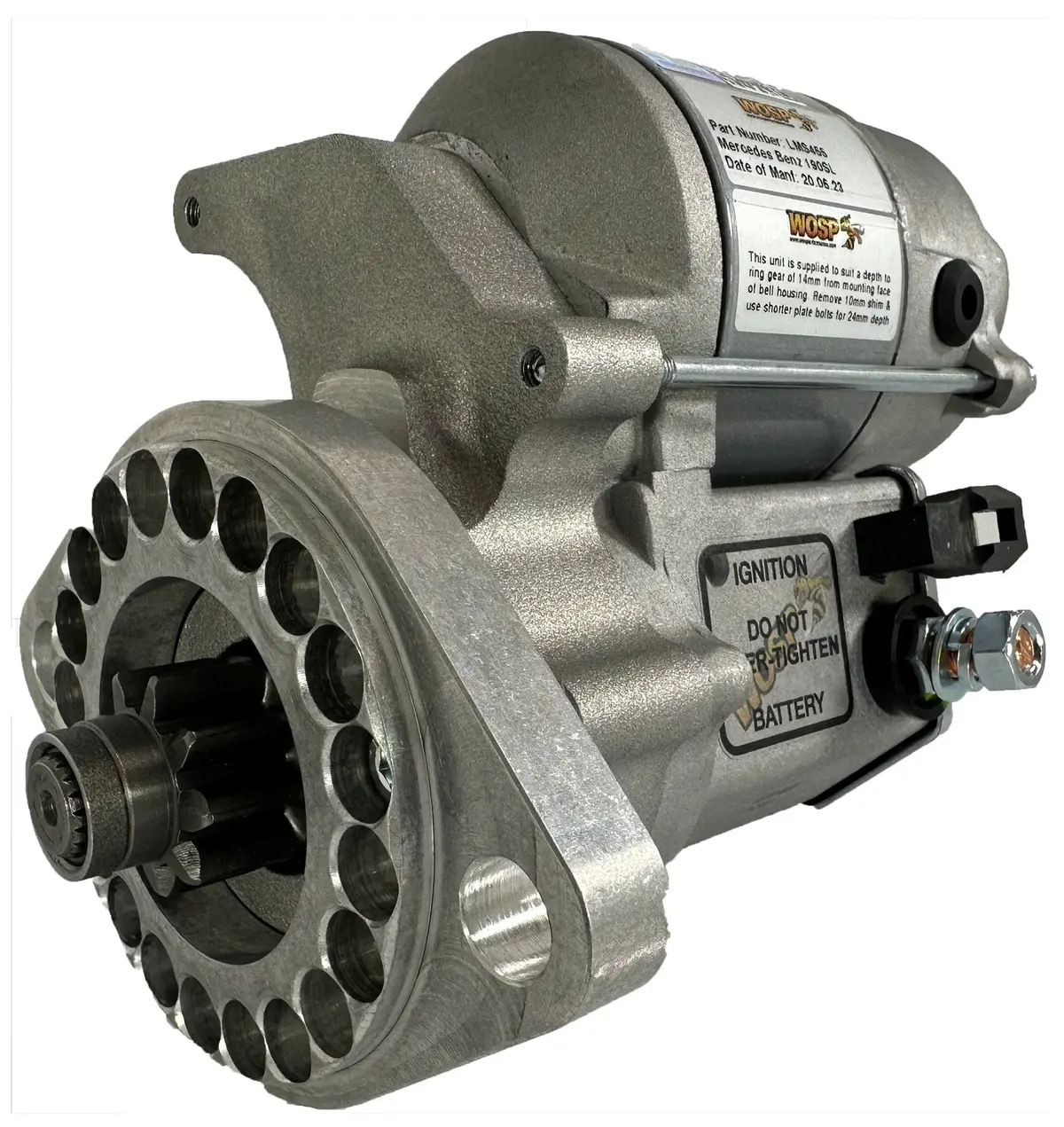 Wosp Lms455 Starter Motor 12V 1.4Kw Fits Mercedes Benz 190Sl '55-'57 High Torque Starter Motor 1