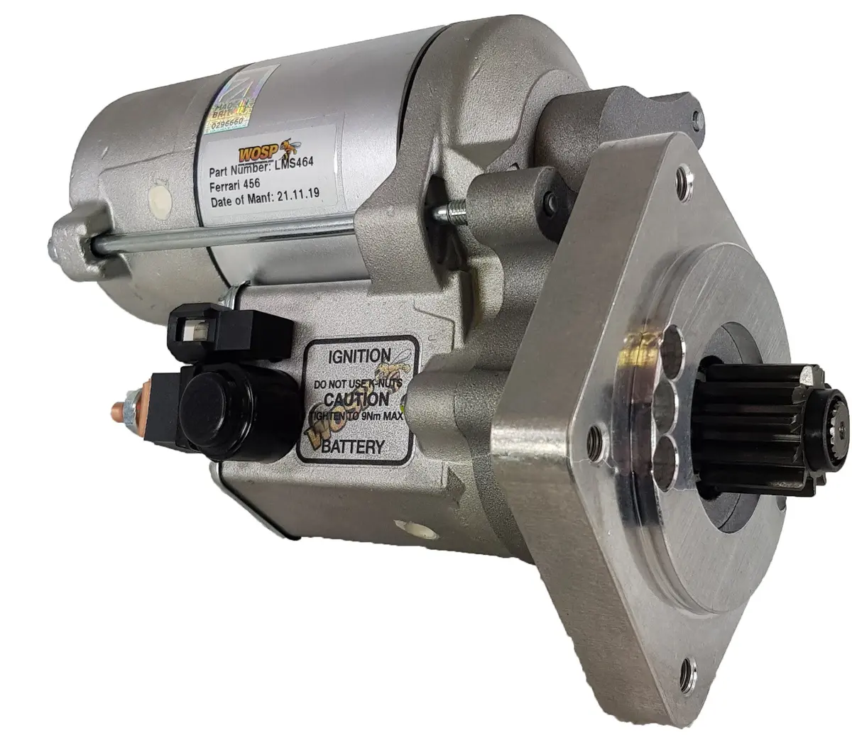 Wosp Lms464 Starter Motor 12V 2Kw Fits Ferrari 456 High Torque Starter Motor 1