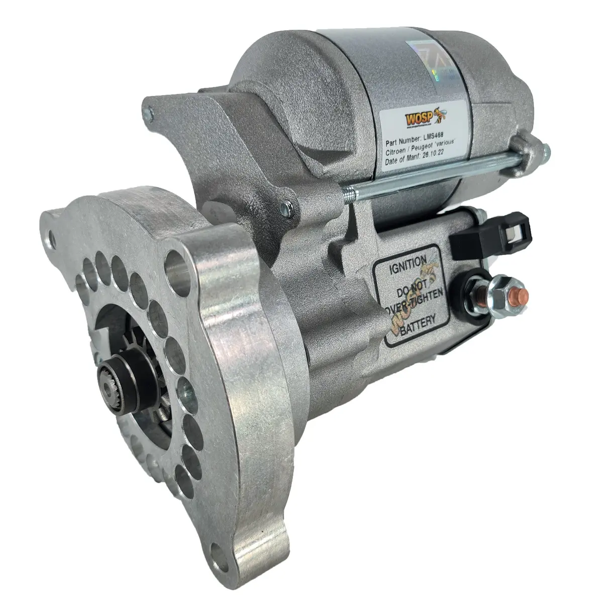 Wosp Lms468 Starter Motor 12V 1.4Kw Fits Citroen / Peugeot 'Various' (Rh / M8) High Torque Starter Motor 1