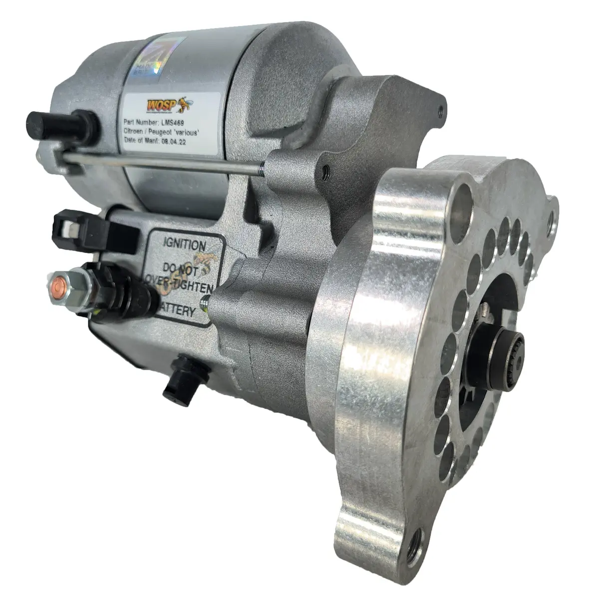 Wosp Lms469 Starter Motor 12V 1.4Kw Fits Citroen / Peugeot 'Various' (Lh / M10) High Torque Starter Motor 1