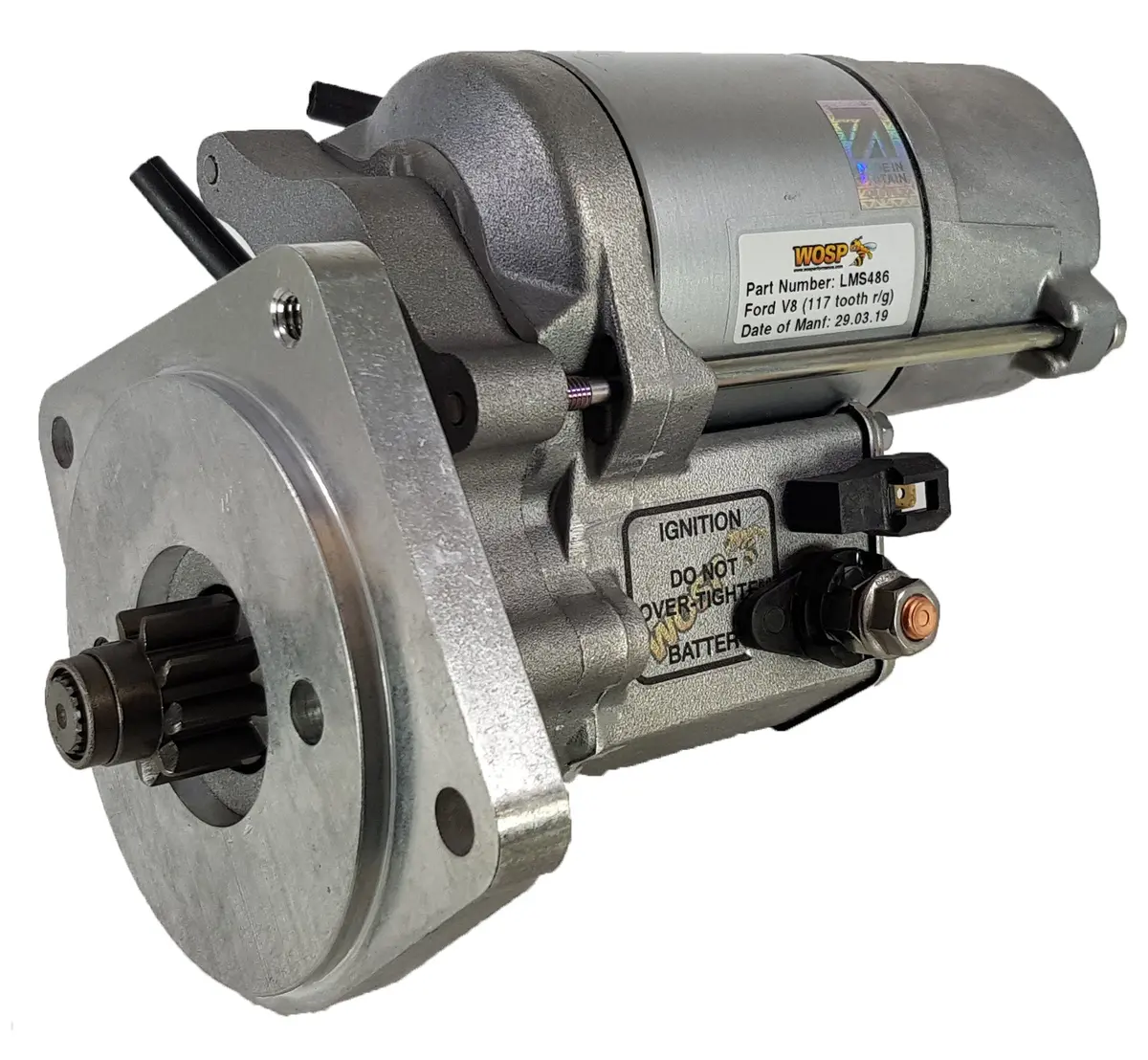 Wosp Lms486 Starter Motor 12V 2Kw Fits Ford V8 (Tr6 Ring Gear) High Torque Starter Motor 1