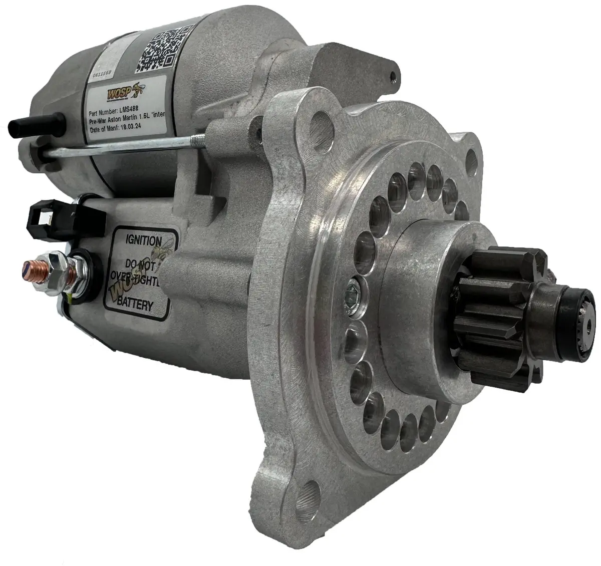 Wosp Lms488 Starter Motor 12V 1.4Kw Fits Aston Martin Pre-War 1.5L 'International' High Torque Starter Motor 1