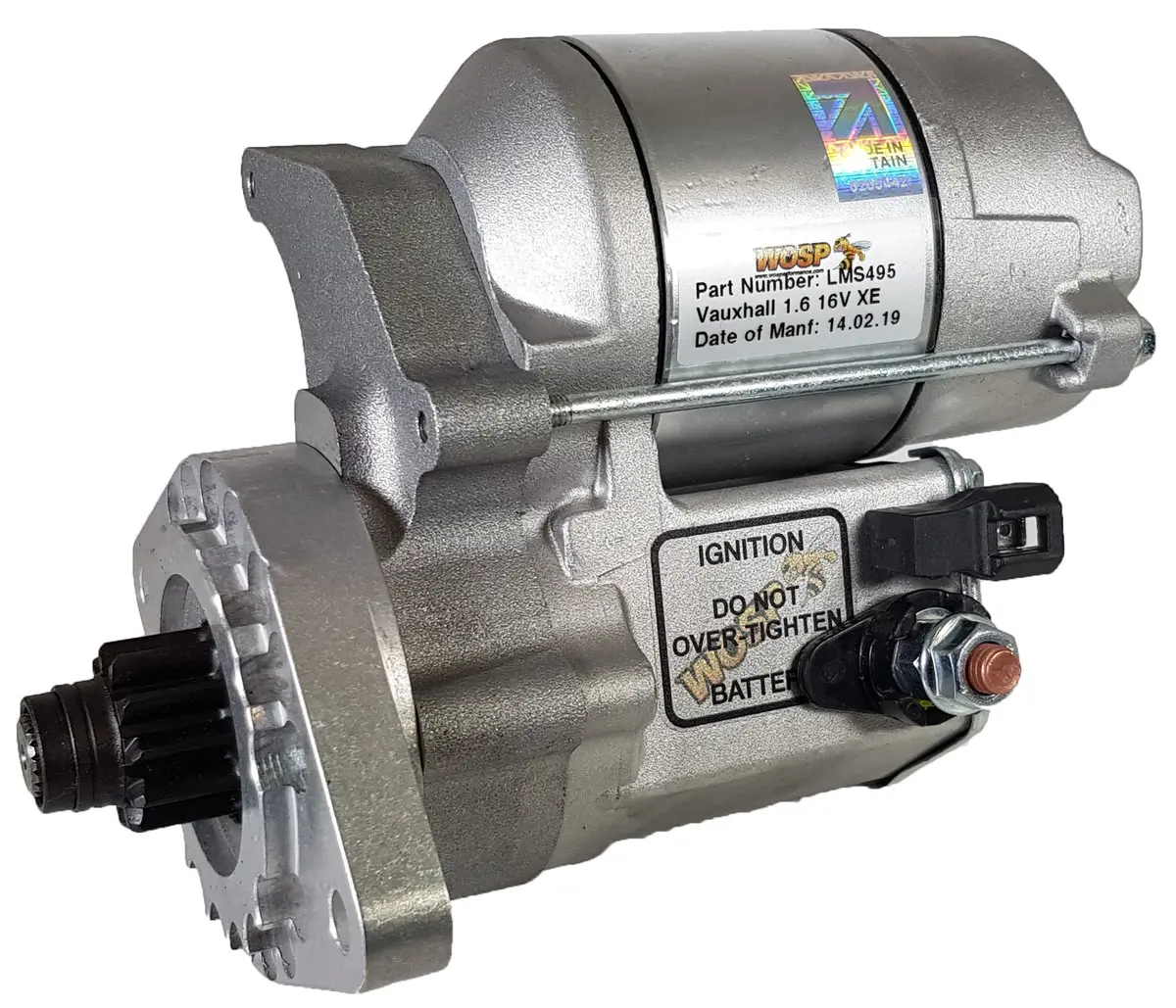 Wosp Lms495 Starter Motor 12V 1.4Kw Fits Chevrolet / Daewoo / Fiat / Vauxhall Xe 'Various' High Torque Starter Motor 1