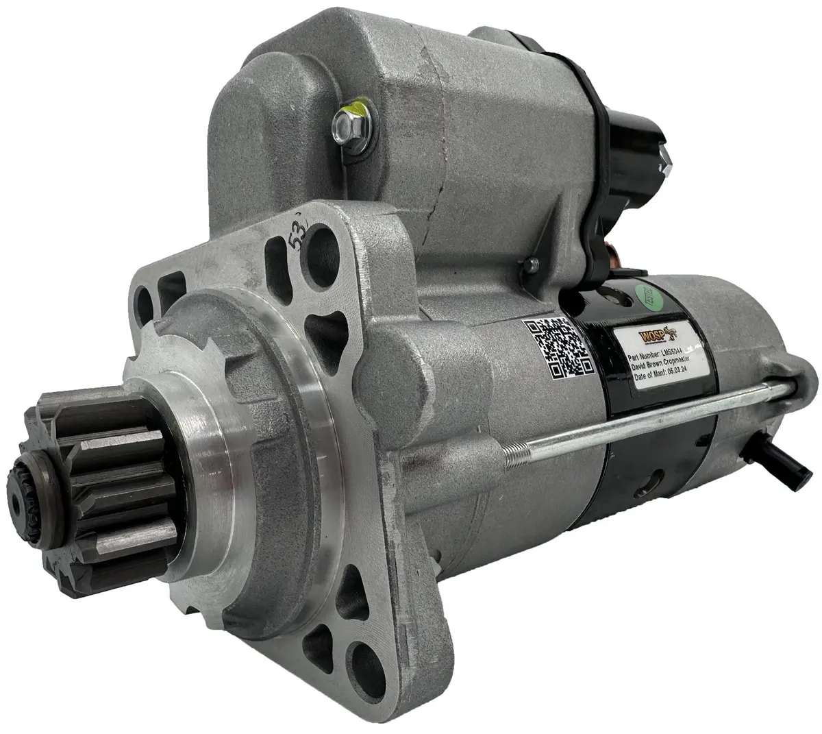 Wosp Lms5044 Starter Motor 12V 2.7Kw Fits David Brown Cropmaster Tractor (Diesel) Heavy Duty Starter Motor 1