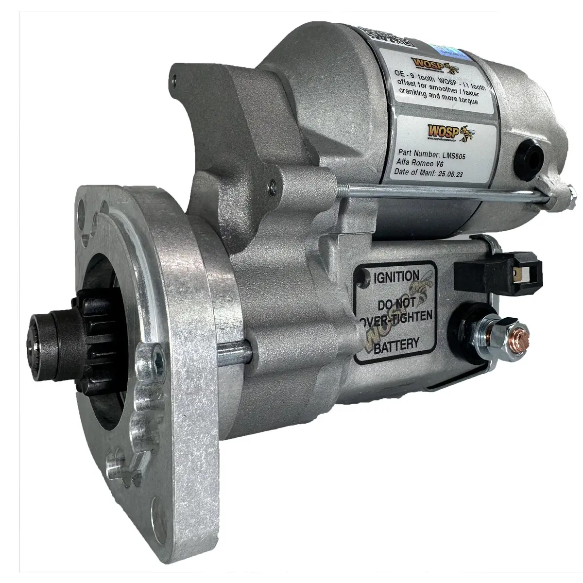 Wosp Lms505 Starter Motor 12V 1.4Kw Fits Alfa Romeo 75 / Rz / Sz V6 High Torque Starter Motor 1