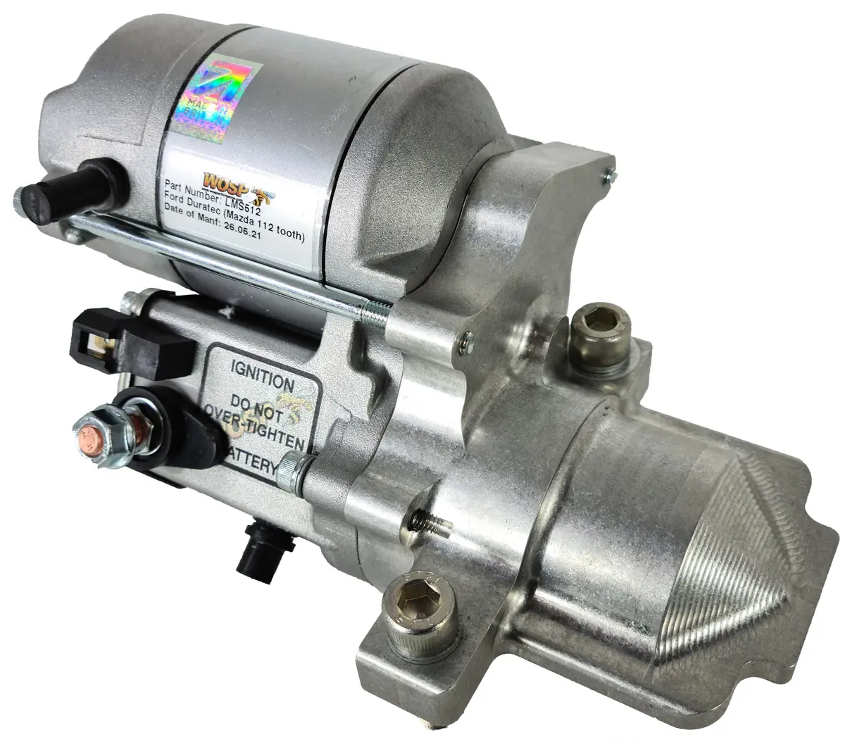 Wosp Lms512 Starter Motor 12V 1.4Kw Fits Ford Duratec (Mazda 112 Tooth Ring Gear) High Torque Starter Motor 1