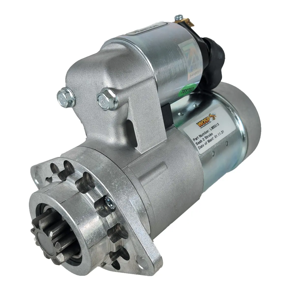 Wosp Lms513 Starter Motor 12V 1.4Kw Fits Saab 2-Stroke Slimline Starter Motor 1