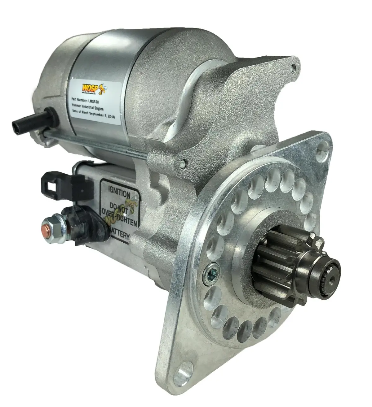 Wosp Lms528 Starter Motor 12V 1.4Kw Fits Yanmar Marine 2Qm15 High Torque Starter Motor 1