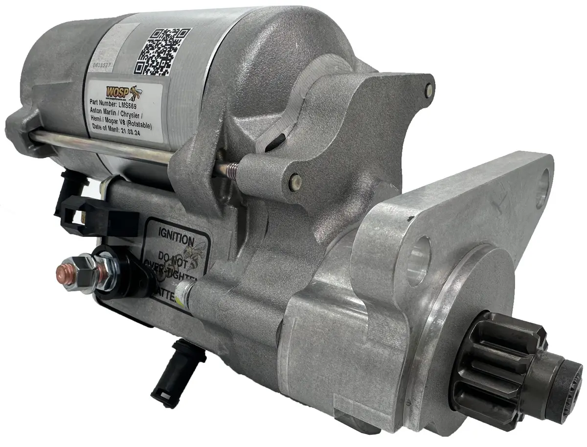 Wosp Lms569 Starter Motor 12V 2Kw Fits Aston Martin / Chrysler / Hemi / Mopar V8 (Rotatable) Super-Duty Starter Motor 1