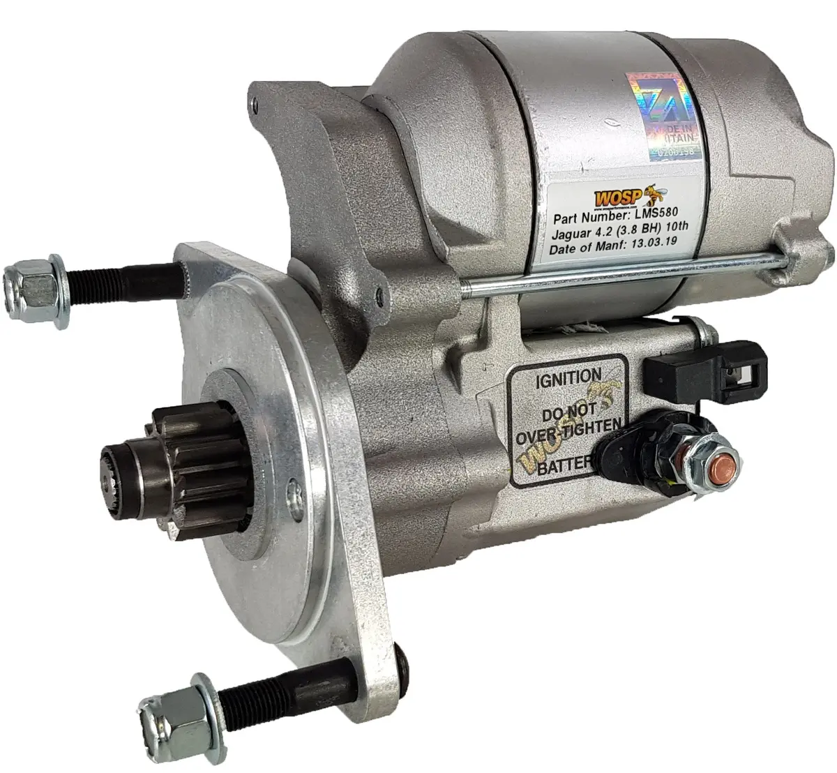 Wosp Lms580 Starter Motor 12V 1.4Kw Fits Jaguar 4.2 Engine / 3.8 Bell Housing (133 Tooth Ring Gear) High Torque Starter Motor 1