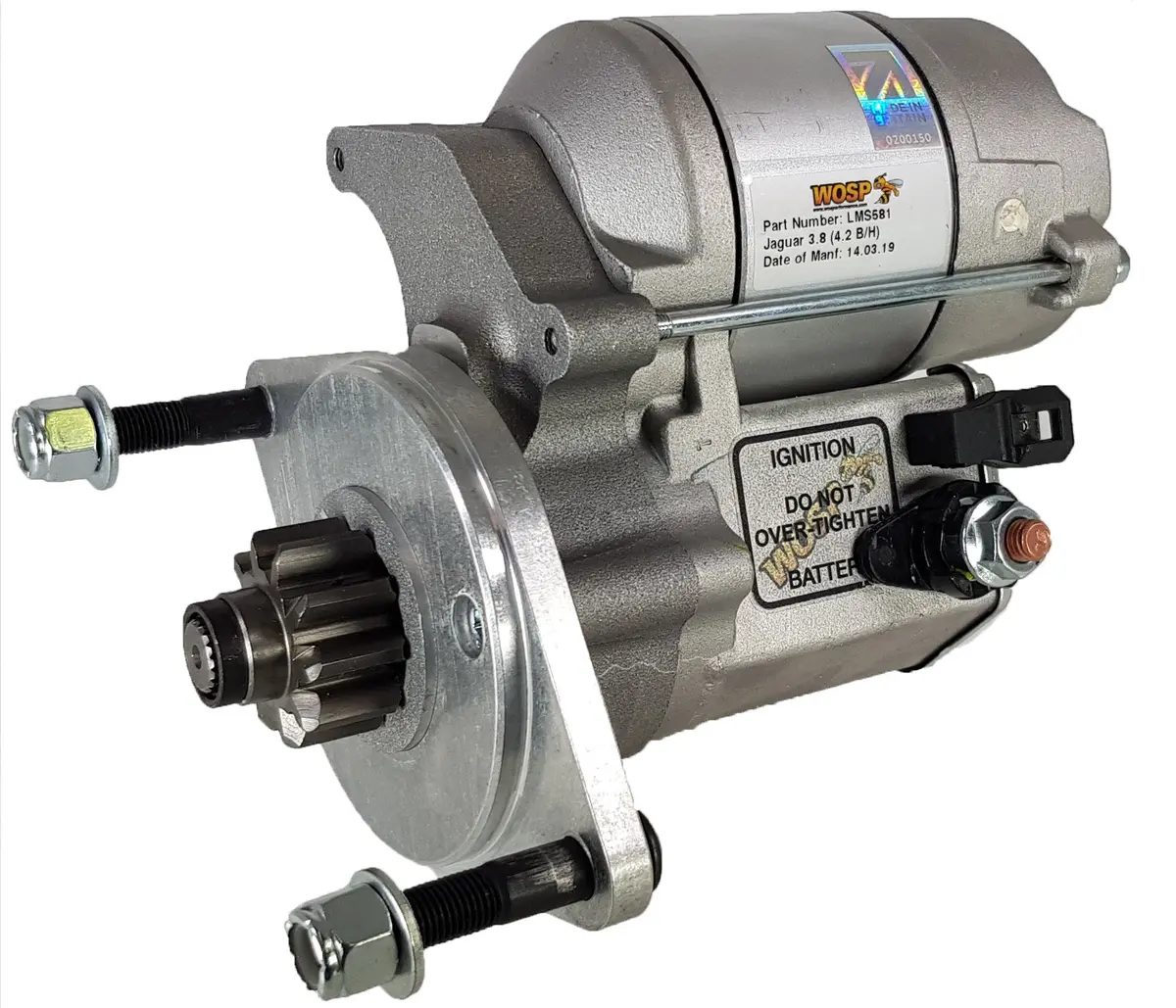 Wosp Lms581 Starter Motor 12V 1.4Kw Fits Jaguar 3.8 Engine / 4.2 Bellhousing (104 Tooth Ring Gear) High Torque Starter Motor 1