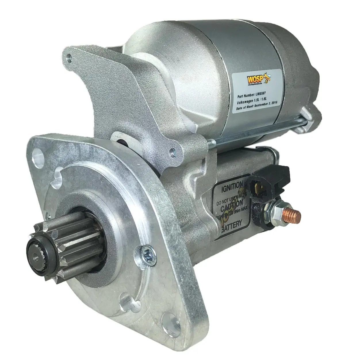 Wosp Lms597 Starter Motor 12V 1.4Kw Fits Austin / Mg / Rover / Vw Various High Torque Starter Motor 1