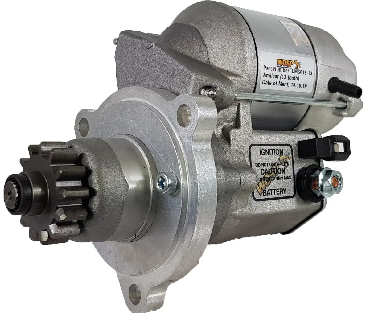 Wosp Lms618-13 Starter Motor 12V 1.4Kw Fits Amilcar L / M High Torque Starter Motor 1
