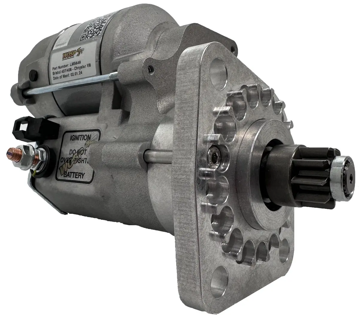 Wosp Lms649 Starter Motor 12V 1.4Kw Fits Bristol 407 / 408 - Chrysler V8 'A' Engine High Torque Starter Motor 1