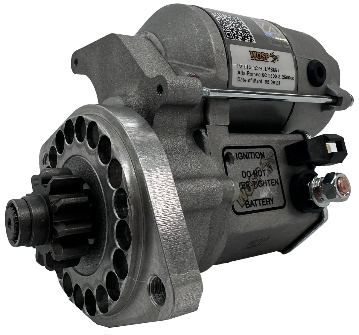 Wosp Lms651 Starter Motor 12V 1.4Kw Fits Alfa Romeo 6C 2300Cc & 2500 High Torque Starter Motor 1
