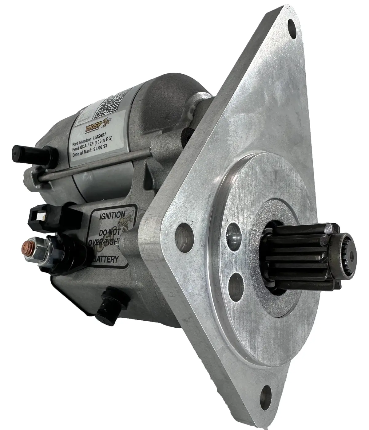 Wosp Lms657 Starter Motor 12V 1.4Kw Fits Ford Bda & Bdg / Zf Transmission (135 Tooth Ring Gear) High Torque Starter Motor 1