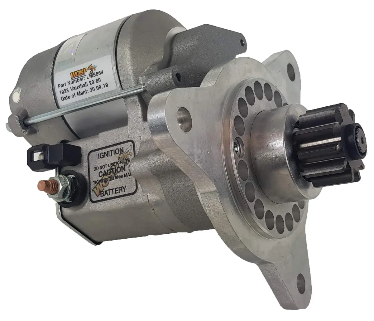 Wosp Lms664 Starter Motor 12V 1.4Kw Fits Vauxhall 20/60 High Torque Starter Motor 1