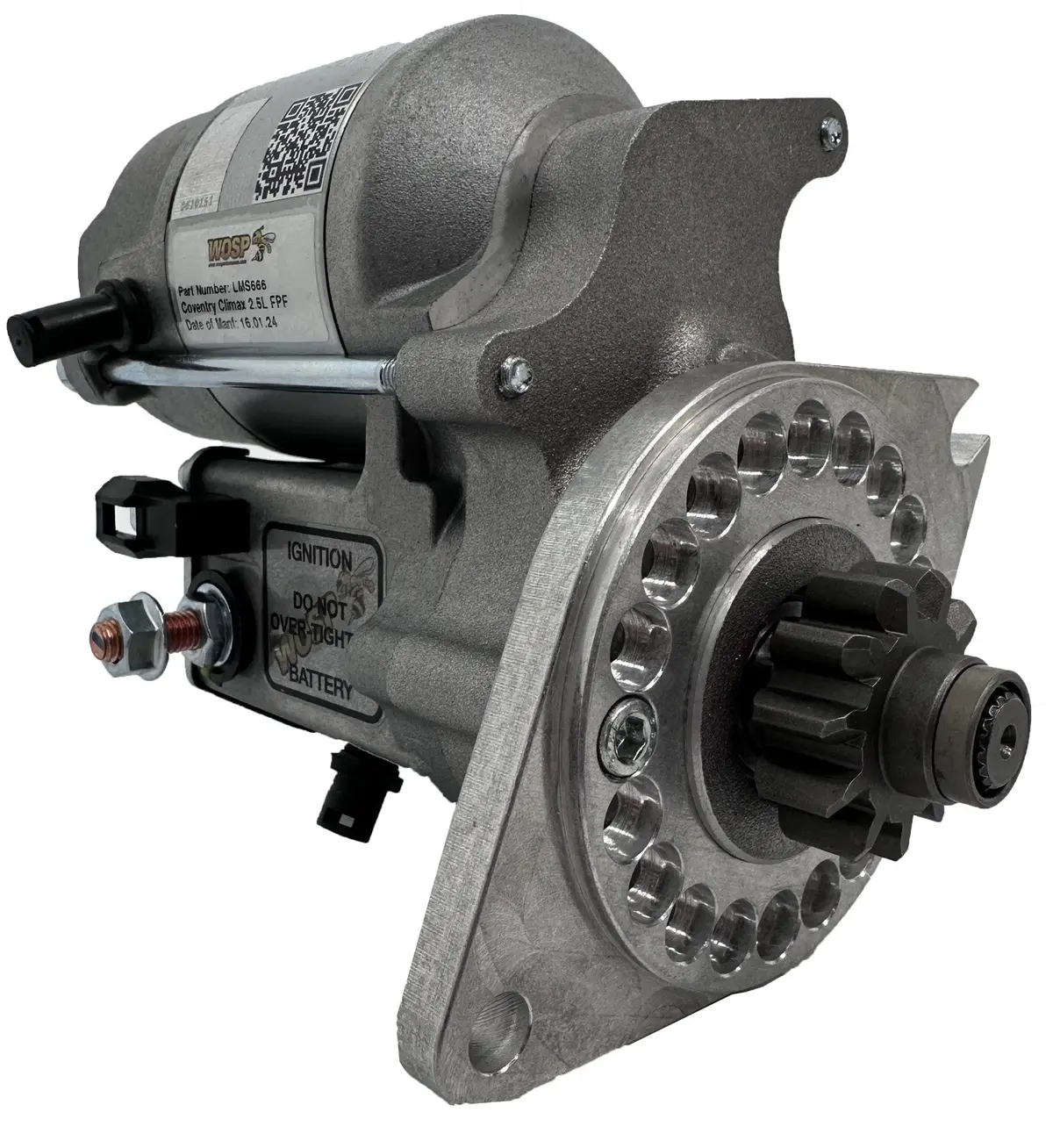 Wosp Lms666 Starter Motor 12V 1.4Kw Fits Coventry Climax Fpf 2.5L High Torque Starter Motor 1