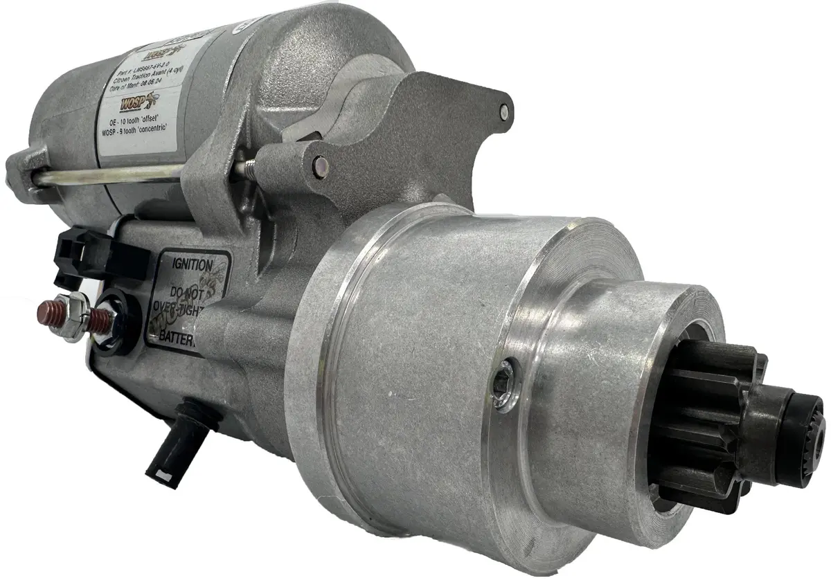 Wosp Lms667-6V-2.0 Starter Motor 6V 2Kw Fits Citroen Traction Avant / Light 15 (4 Cylinder) High Torque Starter Motor (6 Volt) 1