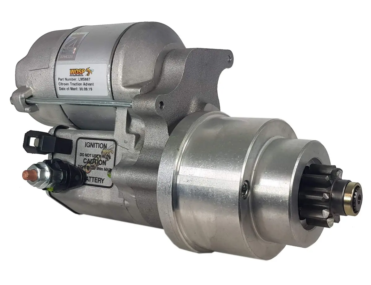 Wosp Lms667 Starter Motor 12V 1.4Kw Fits Citroen Traction Avant / Light 15 (4 Cylinder) High Torque Starter Motor (12 Volt) 1