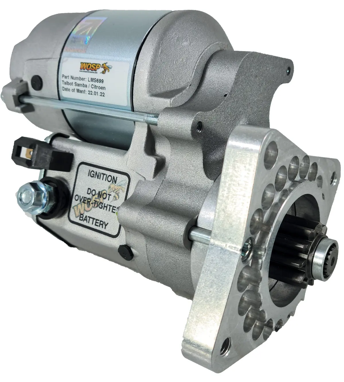 Wosp Lms699 Starter Motor 12V 1.4Kw Fits Citroen / Peugeot / Renault / Talbot High Torque Starter Motor 1