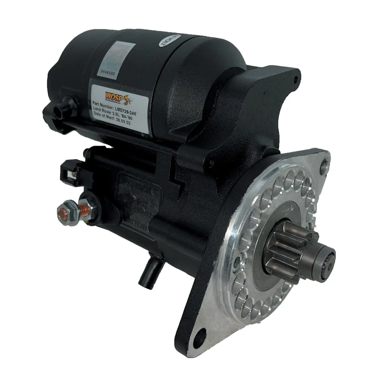 Wosp Lms729-24V Starter Motor 24V 1.4Kw Fits Land Rover 2.5 'Military' 24 Volt High Torque Starter Motor 1