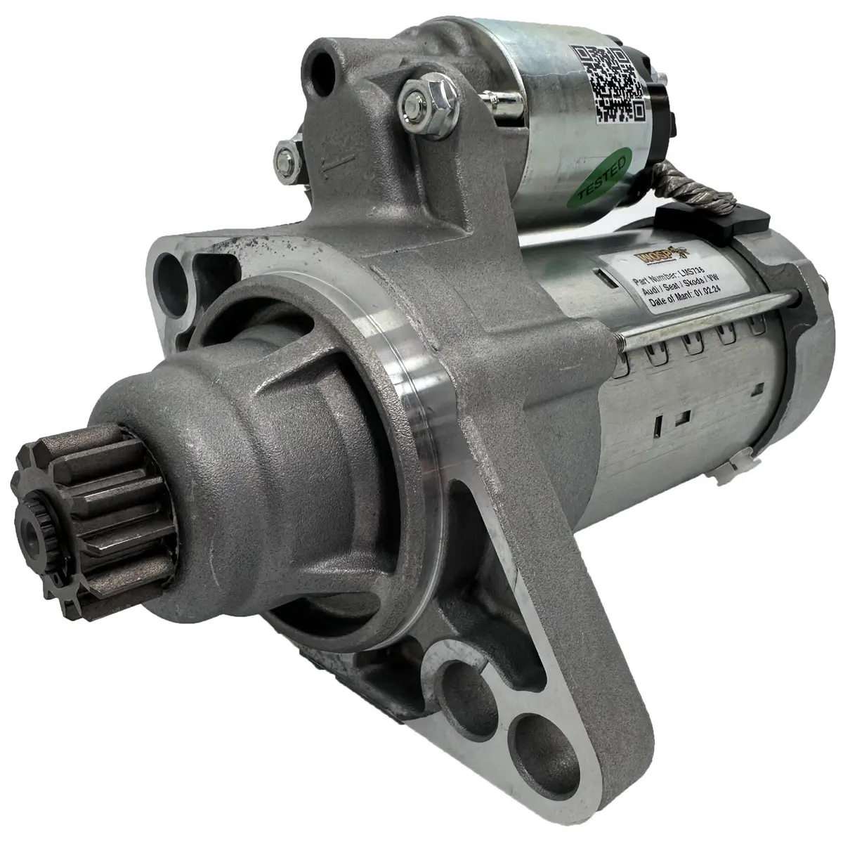 Wosp Lms736 Starter Motor 12V 2Kw Fits Audi / Seat / Skoda / Vw '09 Onwards High Performance Starter Motor 1