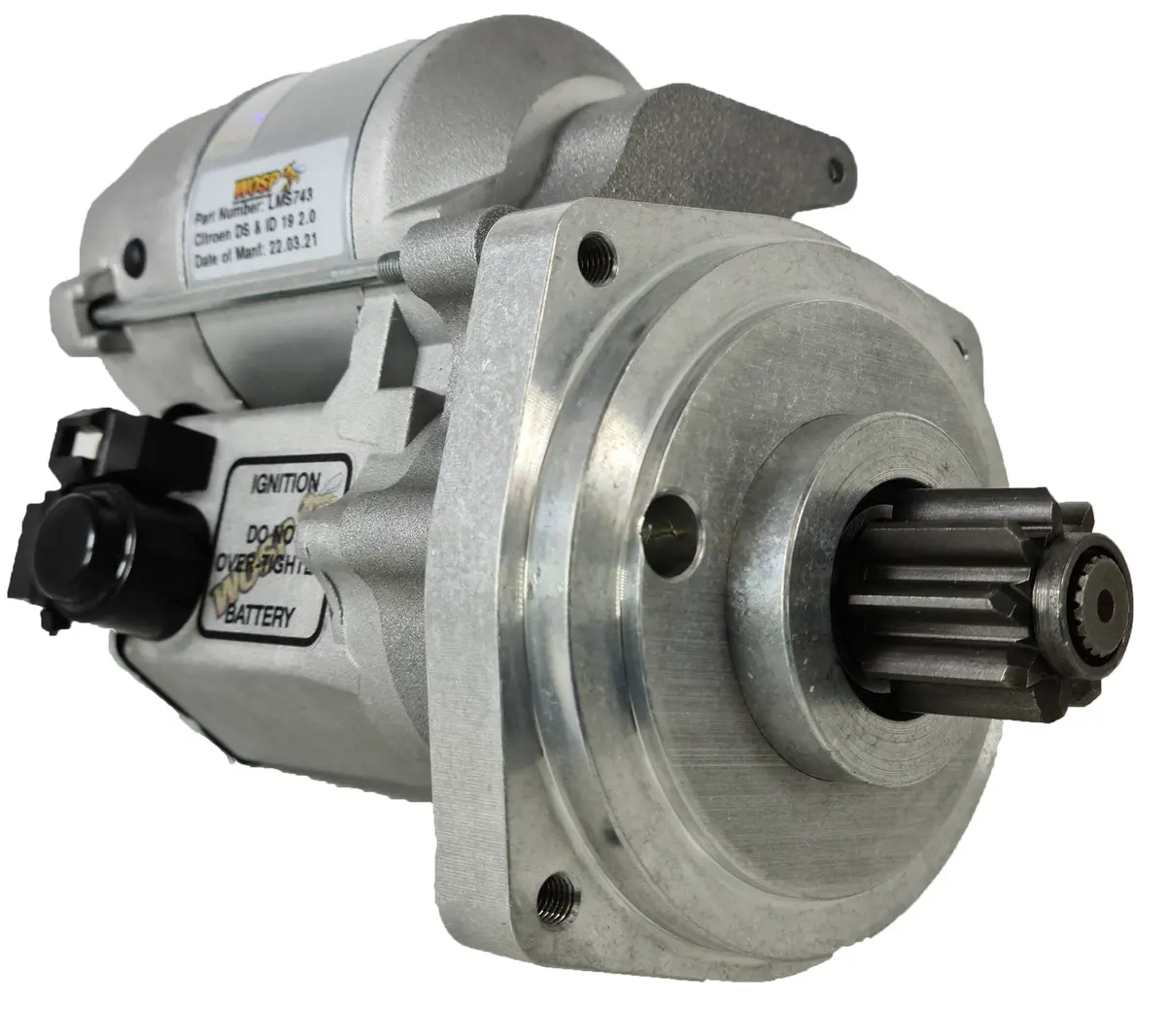 Wosp Lms743-Hs Starter Motor 12V 1.4Kw Fits Citroen Ds / Citroen Id '69-On High Torque Starter Motor (Heat Shield Provision) 1