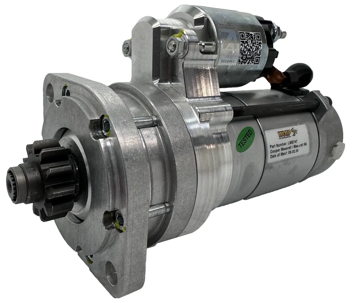 Wosp Lms747 Starter Motor 12V 2.2Kw Fits Cooper Maserati / Maserati 65 High Performance Starter Motor 1
