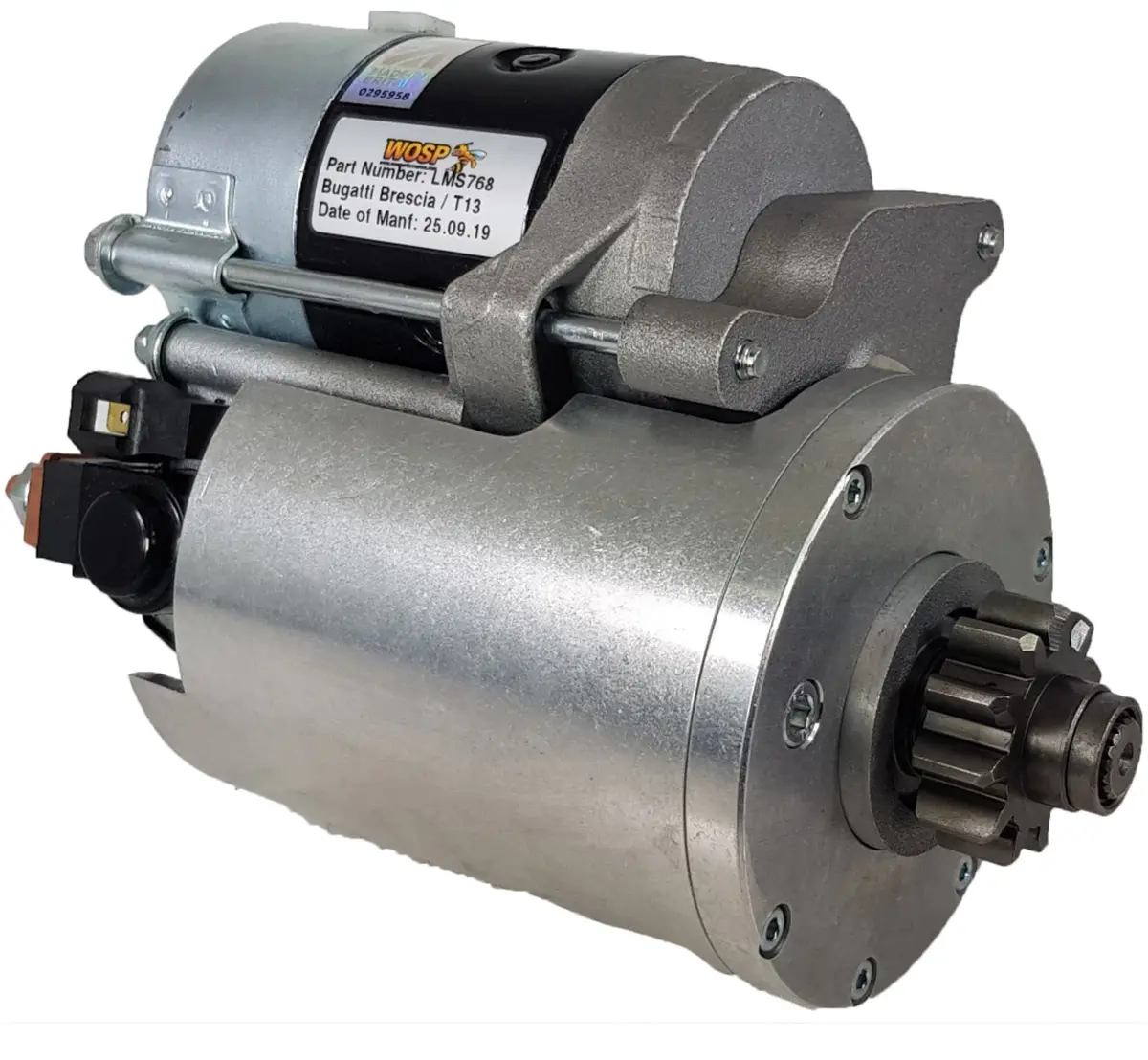 Wosp Lms768 Starter Motor 12V 1.4Kw Fits Bugatti Brescia / T13 (100Mm Cradle) High Torque Starter Motor 1