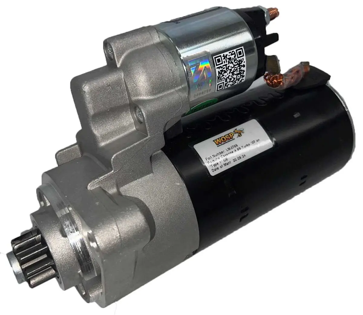 Wosp Lms770 Starter Motor 12V 2Kw Fits Porsche Cayenne 4.8S Turbo '07 On 'Type 2' Oe Starter Motor 1