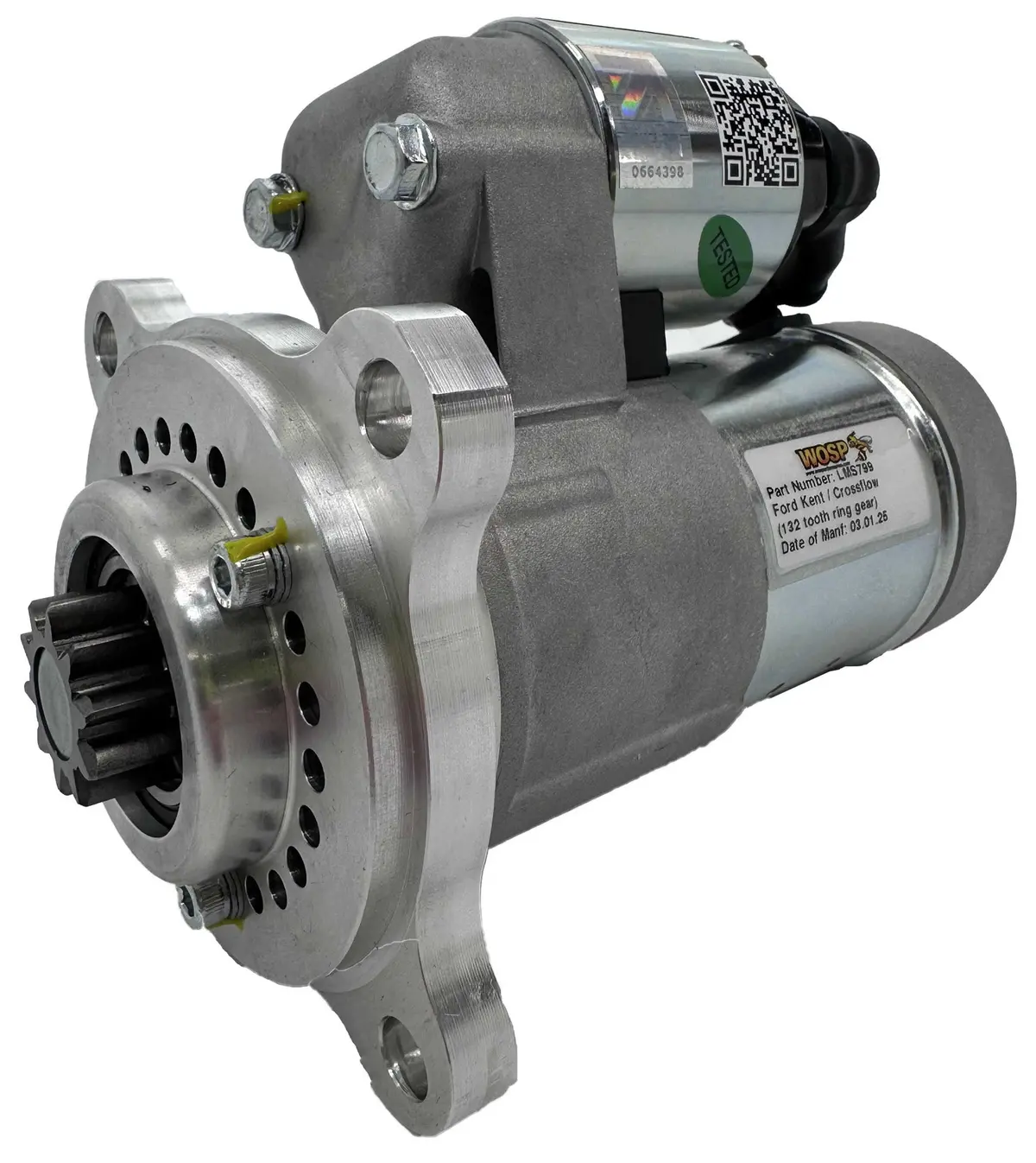 Wosp Lms799 Starter Motor 12V 1.4Kw Fits Ford Kent / Crossflow (132 Tooth Ring Gear) Slimline Starter Motor 1
