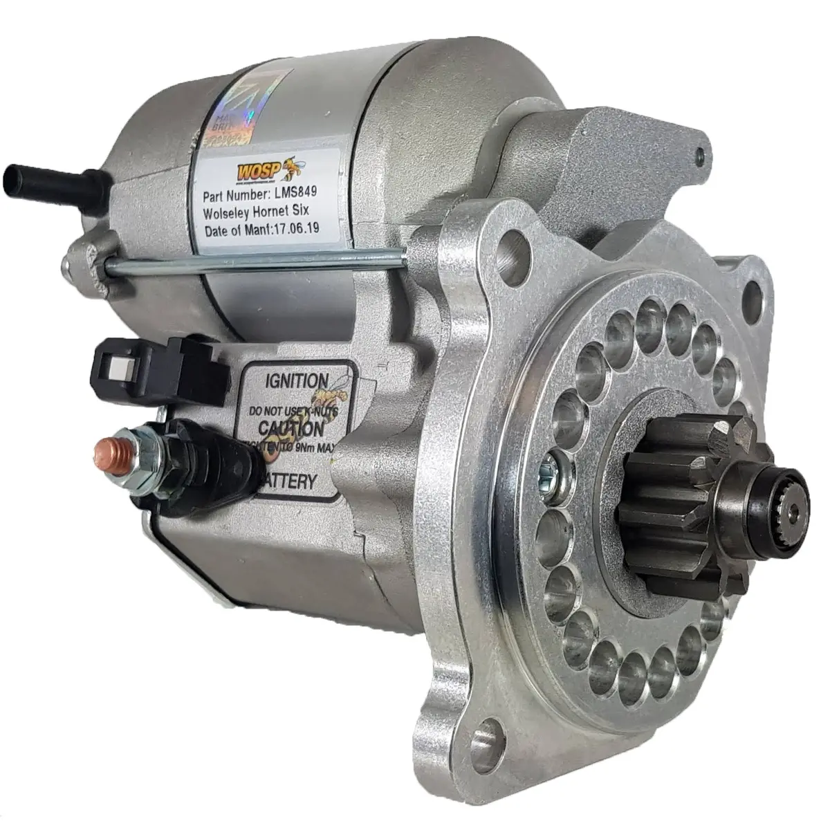 Wosp Lms849 Starter Motor 12V 1.4Kw Fits Wolseley Hornet Six High Torque Starter Motor 1