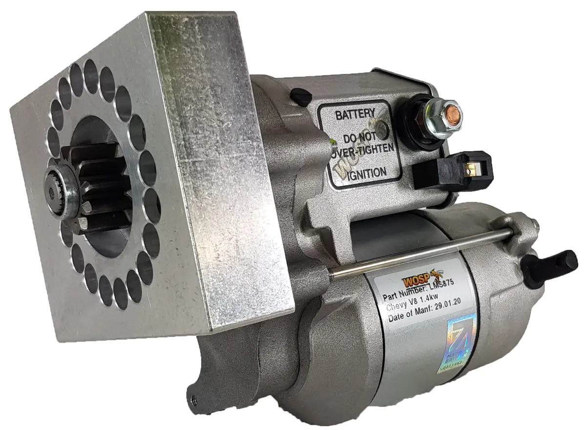 Wosp Lms875 Starter Motor 12V 1.4Kw Fits Chevrolet V8 & Straight 6 Parallel Hole Pad Mount Lh (Motor Underneath) High Torque Starter Motor 1