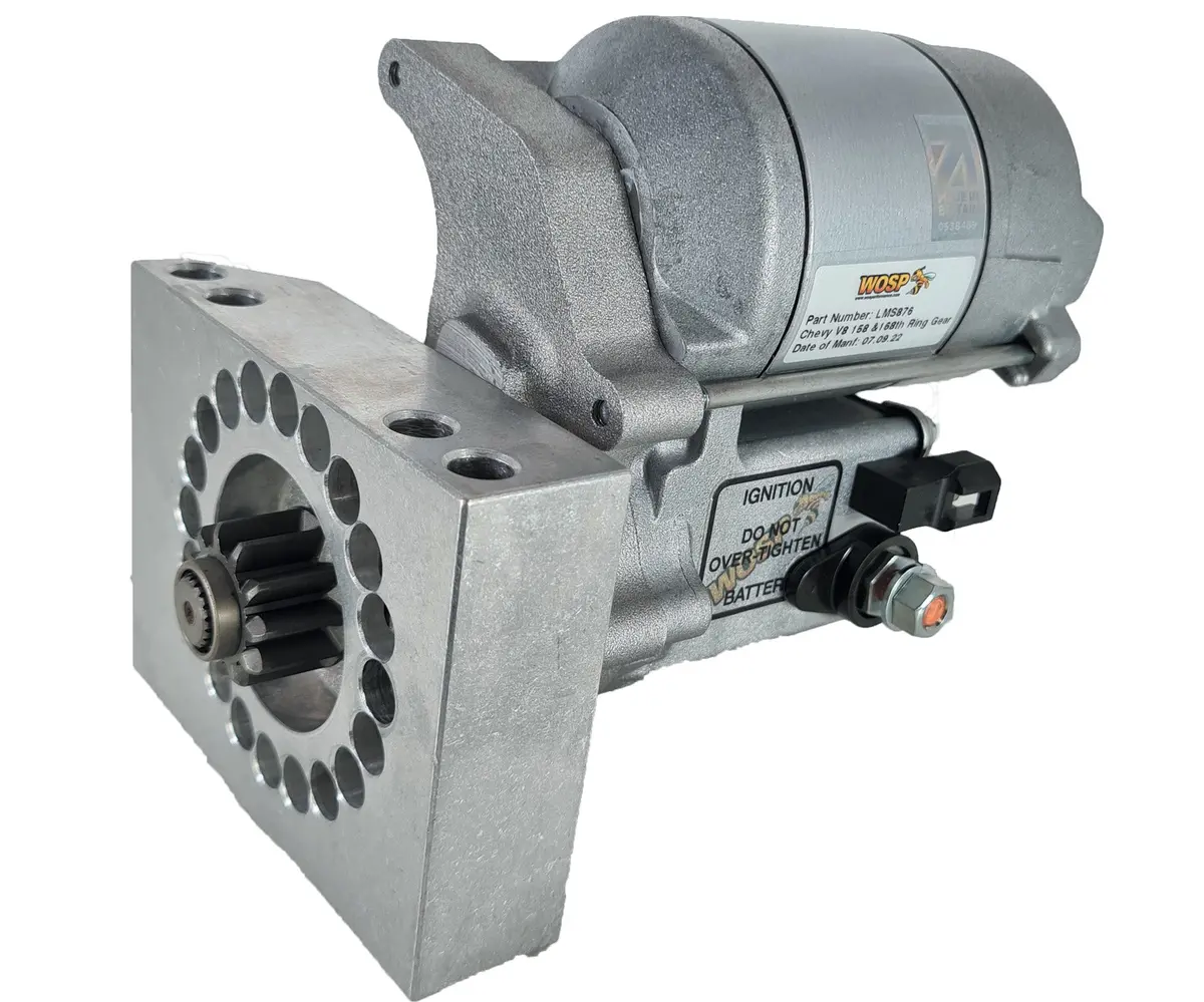 Wosp Lms876 Starter Motor 12V 1.4Kw Fits Chevrolet V8 & Straight 6 Parallel Hole Pad Mount Rh (Motor On Top) High Torque Starter Motor 1