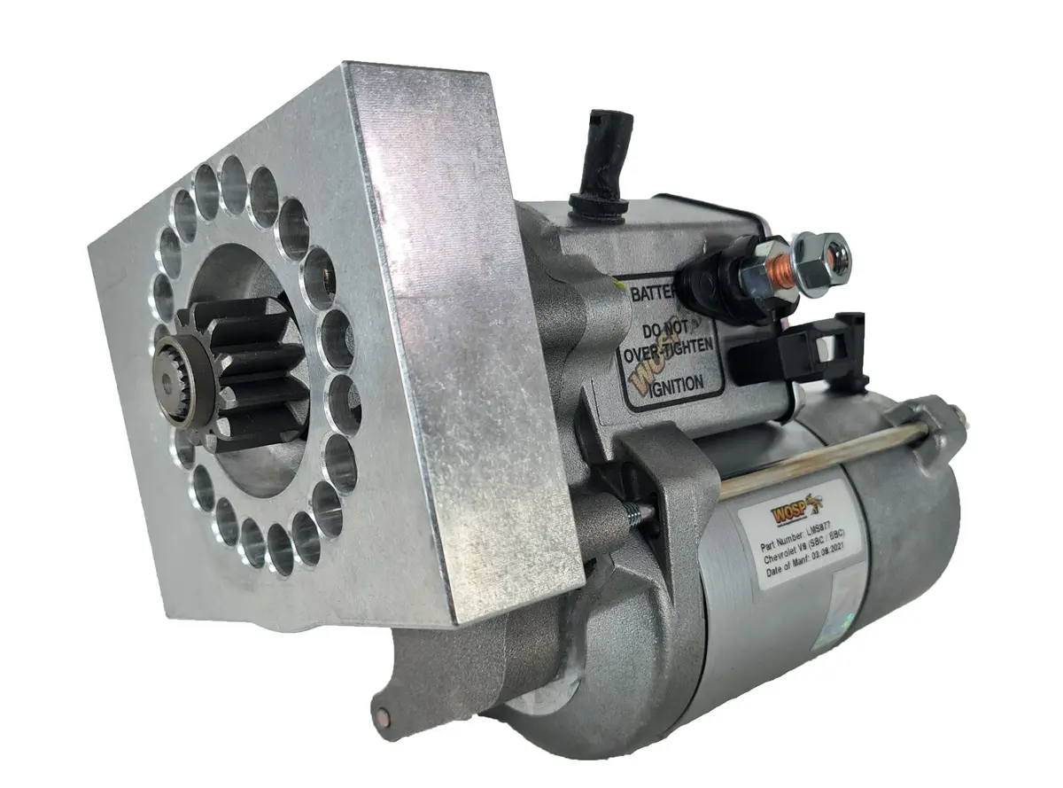 Wosp Lms877 Starter Motor 12V 2Kw Fits Chevrolet V8 & Straight 6 Parallel Hole Pad Mount Lh (Motor Underneath) Super-Duty Starter Motor 1