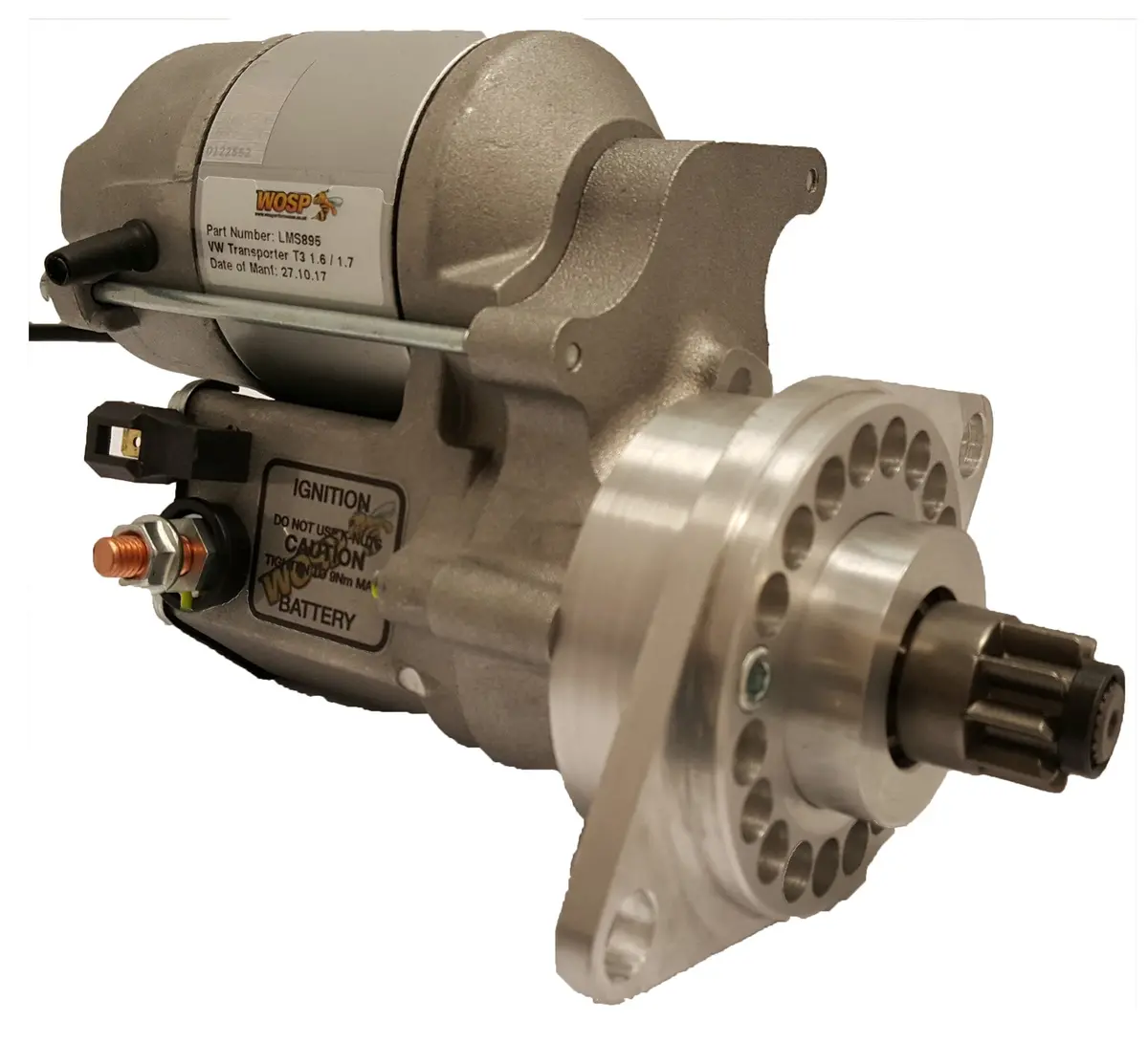 Wosp Lms895 Starter Motor 12V 1.4Kw Fits Volkswagen Type 2 Transporter T3 Diesel High Torque Starter Motor 1