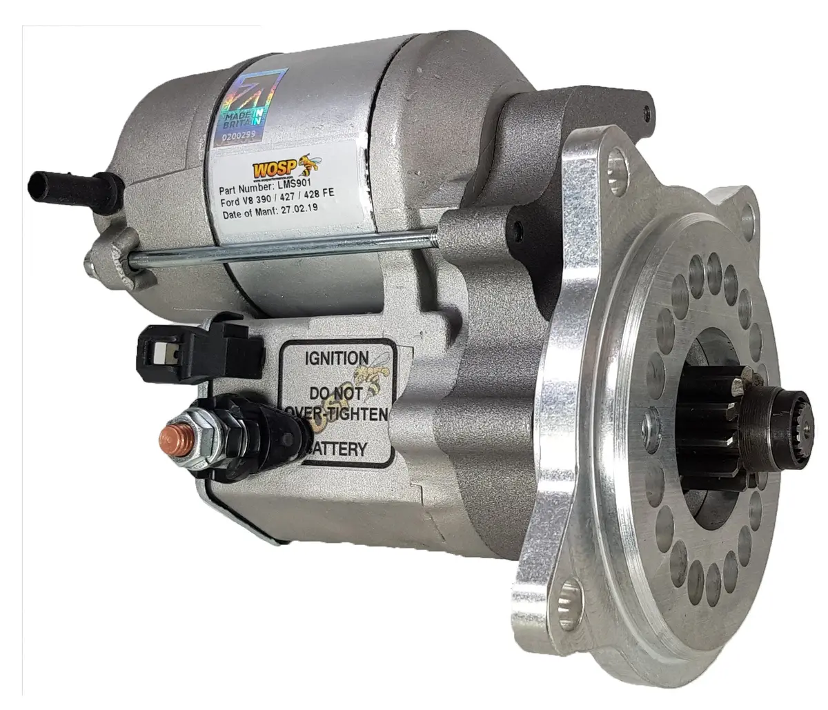 Wosp Lms901 Starter Motor 12V 1.4Kw Fits Ford V8 390 / 427 / 428 (Fe Engine) 1.4Kw High Torque Starter Motor 1