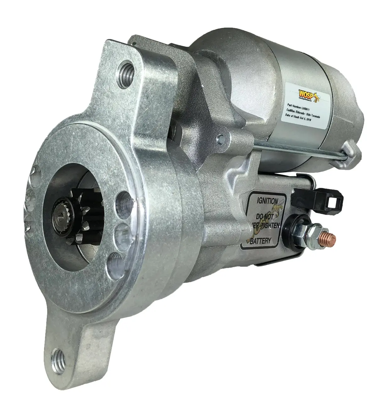 Wosp Lms911 Starter Motor 12V 1.4Kw Fits Cadillac / Oldsmobile V8 6.6L / 7L / 7.5L / 7.7L & 8.2L High Torque Starter Motor 1