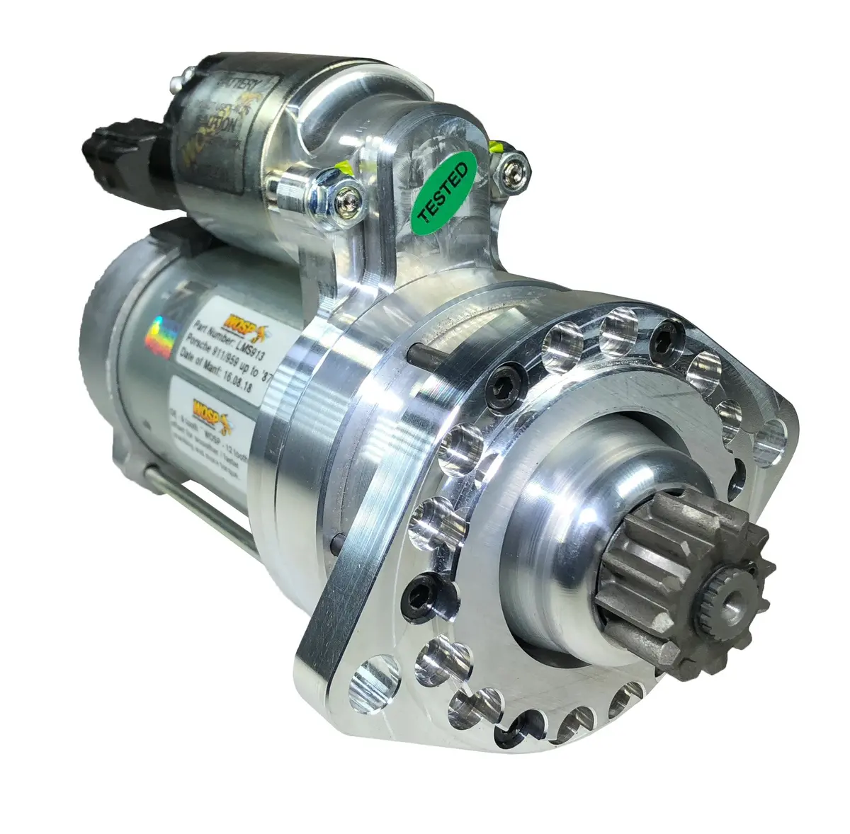 Wosp Lms913 Starter Motor 12V 2Kw Fits Porsche 911 / 912 / 959 / Vw Beetle / Transporter High Performance Starter Motor 1