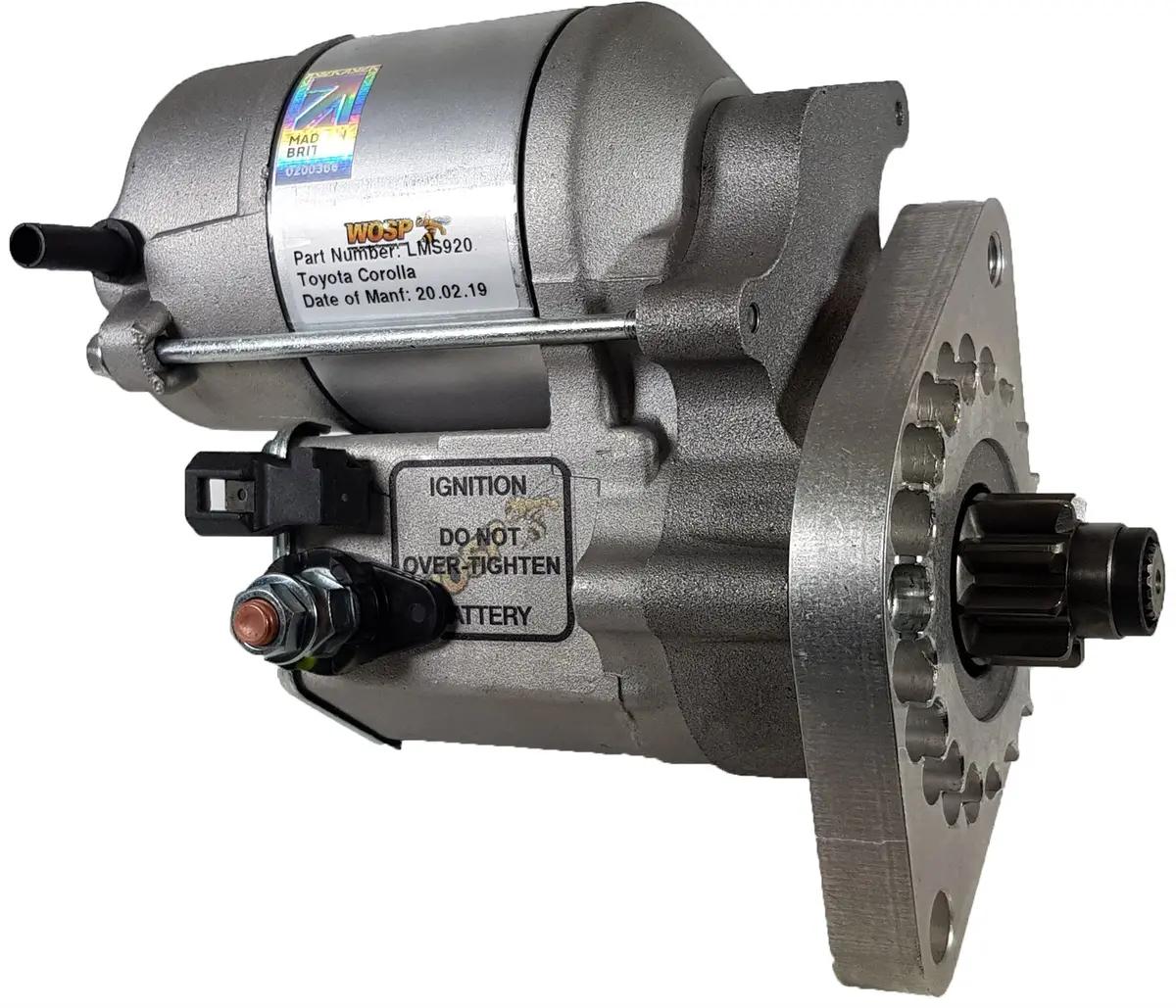 Wosp Lms920 Starter Motor 12V 1.4Kw Fits Daihatsu Charmant & Toyota Carina / Celica / Corolla 'Early' High Torque Starter Motor 1