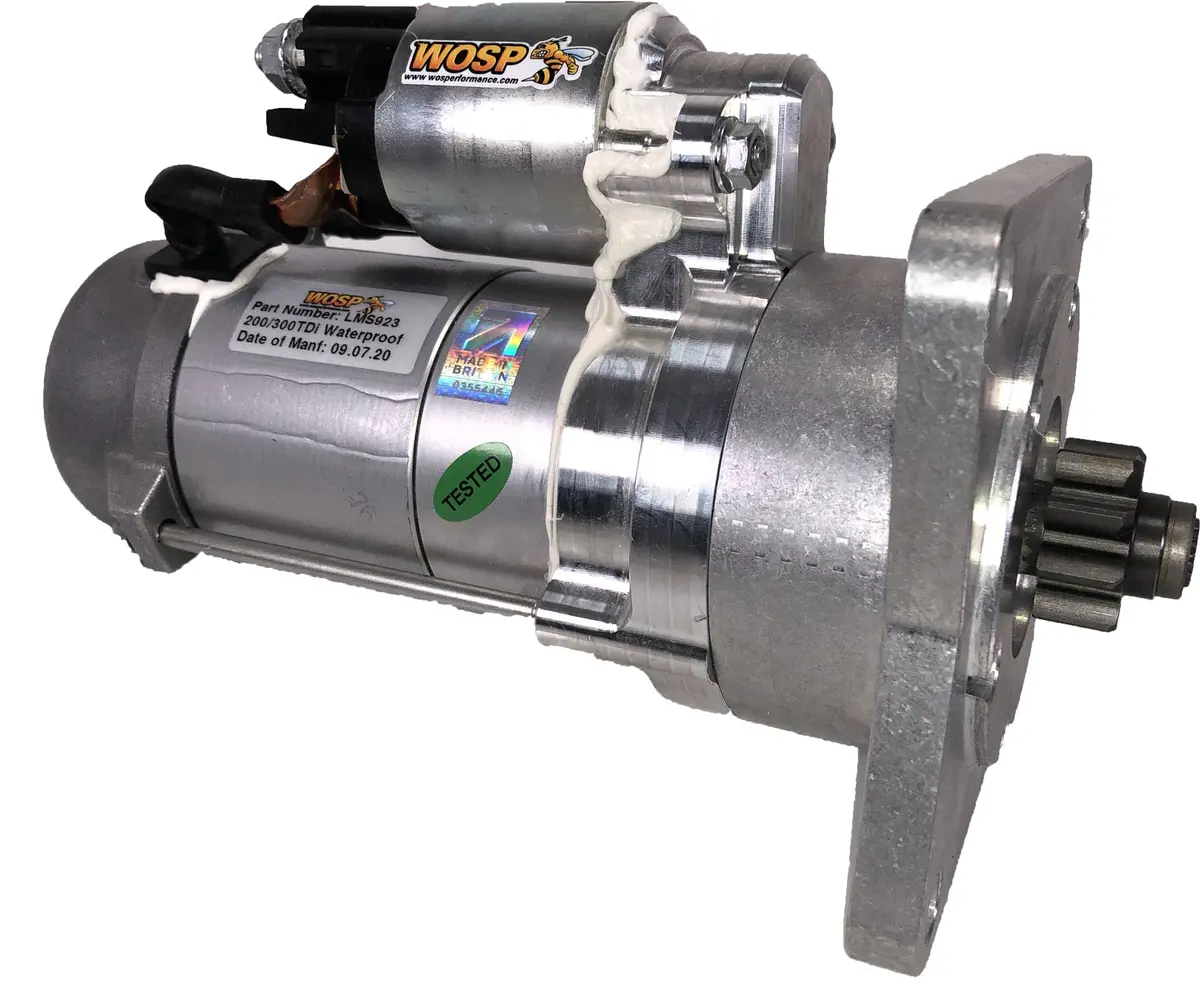 Wosp Lms923 Starter Motor 12V 2.2Kw Fits Land Rover 300 / 200Tdi & 90 2.5D Waterproof High Performance Starter Motor 1
