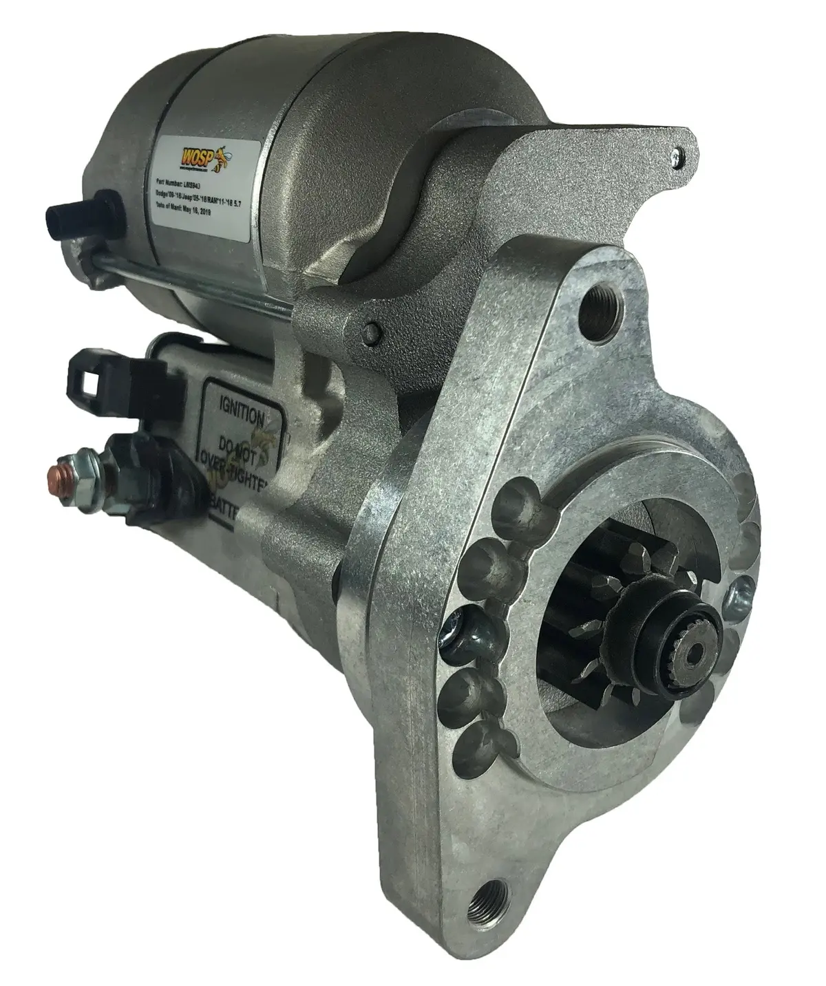 Wosp Lms943 Starter Motor 12V 1.4Kw Fits Dodge / Jeep / Ram High Torque Starter Motor 1