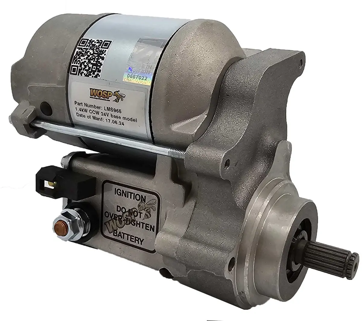 Wosp Lms965 Starter Motor 24V 1.4Kw Fits 1.4Kw Counterclockwise Base Model 24V High Torque Starter Motor 1