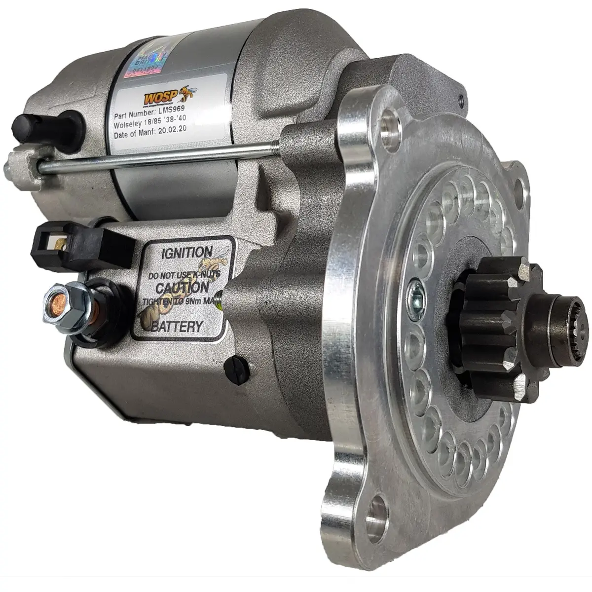 Wosp Lms969 Starter Motor 12V 1.4Kw Fits Wolseley 18/85 High Torque Starter Motor 1