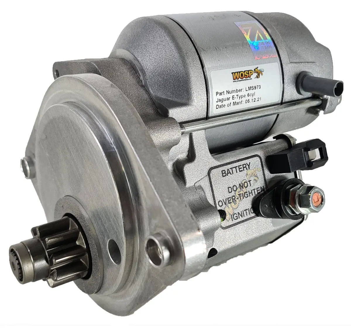 Wosp Lms973 Starter Motor 12V 1.4Kw Fits Jaguar E-Type 6Cyl (Small Flywheel / 7.25" Clutch) High Torque Starter Motor 1