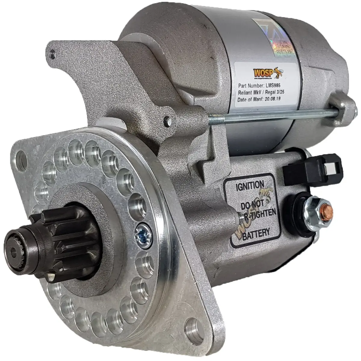 Wosp Lms985 Starter Motor 12V 1.4Kw Fits Reliant Regal Various / Reliant Rebel 700 / Bond Bug 700 High Torque Starter Motor 1