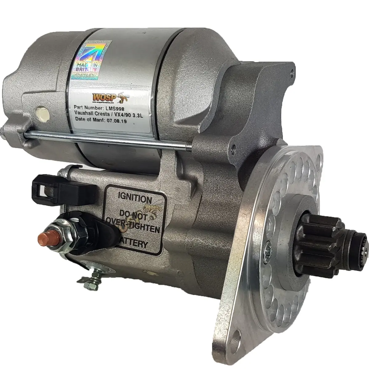 Wosp Lms998 Starter Motor 12V 1.4Kw Fits Vauxhall Cresta / Ventora / Victor Fd Series Vx4/90 3.3L High Torque Starter Motor 1