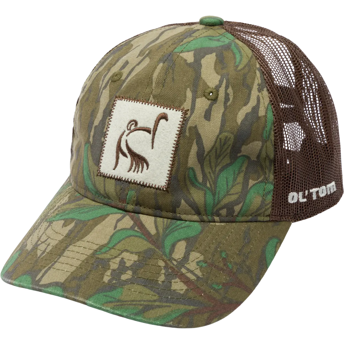 Women's Mesh Back Camo Ponytail Cap 1